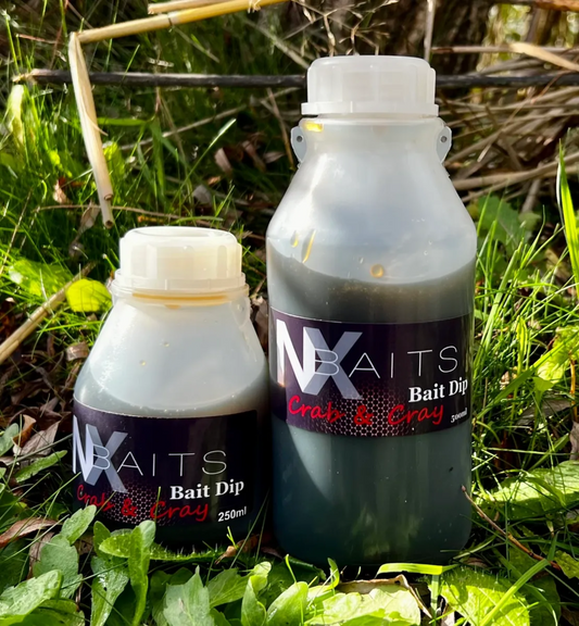 NX Baits Crab and Crayfish Flavored Bait Dip - Available in 250ml and 500ml Bottles - Enhance Your Fishing Experience with Our Premium Liquid Attractant
